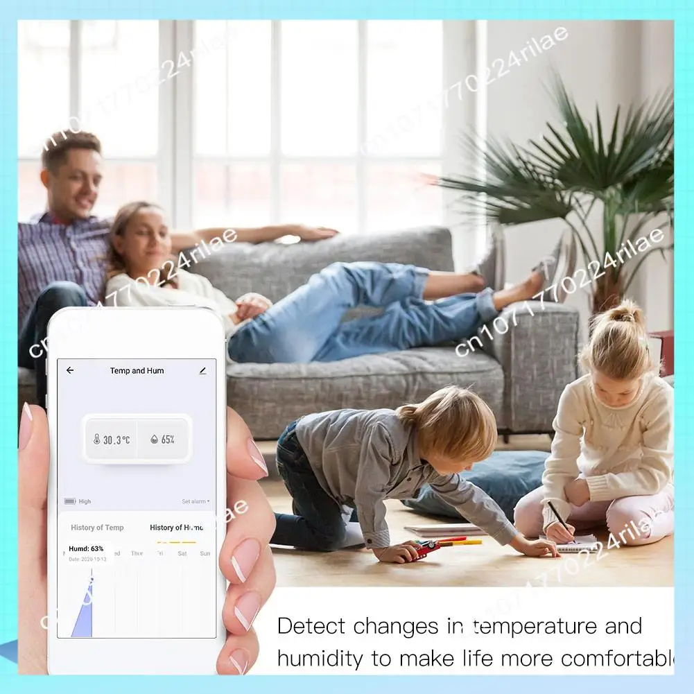 

A17Z Tuya Smart Zigbee 3,0 умный датчик температуры и влажности с питанием от батареи, безопасность с приложением Tuya Smart Life Alexa