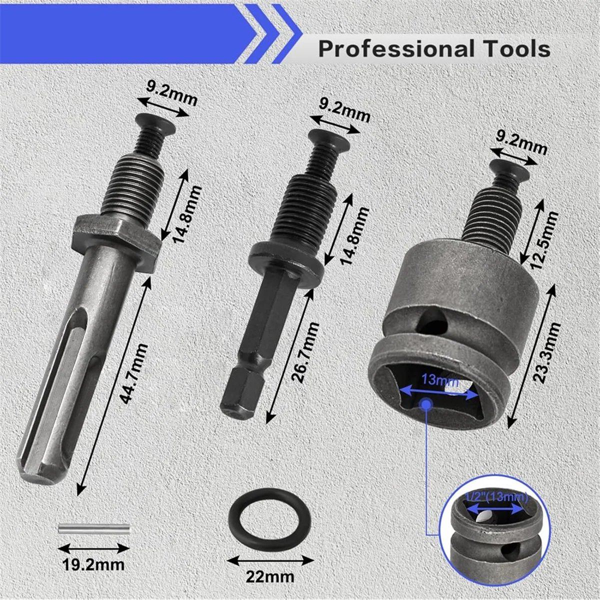 

A002 Адаптер бесключевого сверлильного патрона 0,8-10 мм, ключ с шестигранным хвостовиком 1/4 дюйма, квадратный адаптер с головкой 1/2 дюйма, сверлильный патрон для ударной отвертки