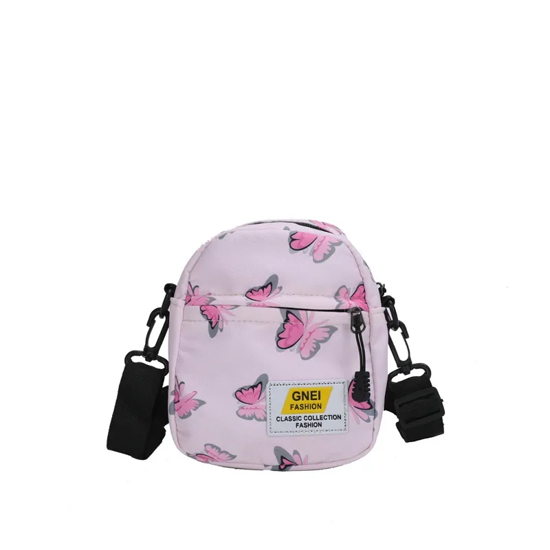 Mochila pequeña de mariposa de estilo americano para niños y niñas, Mini bolsa de mensajero portátil para monedas al aire libre, bolsa de juguetes para Earhpne, 1 pieza