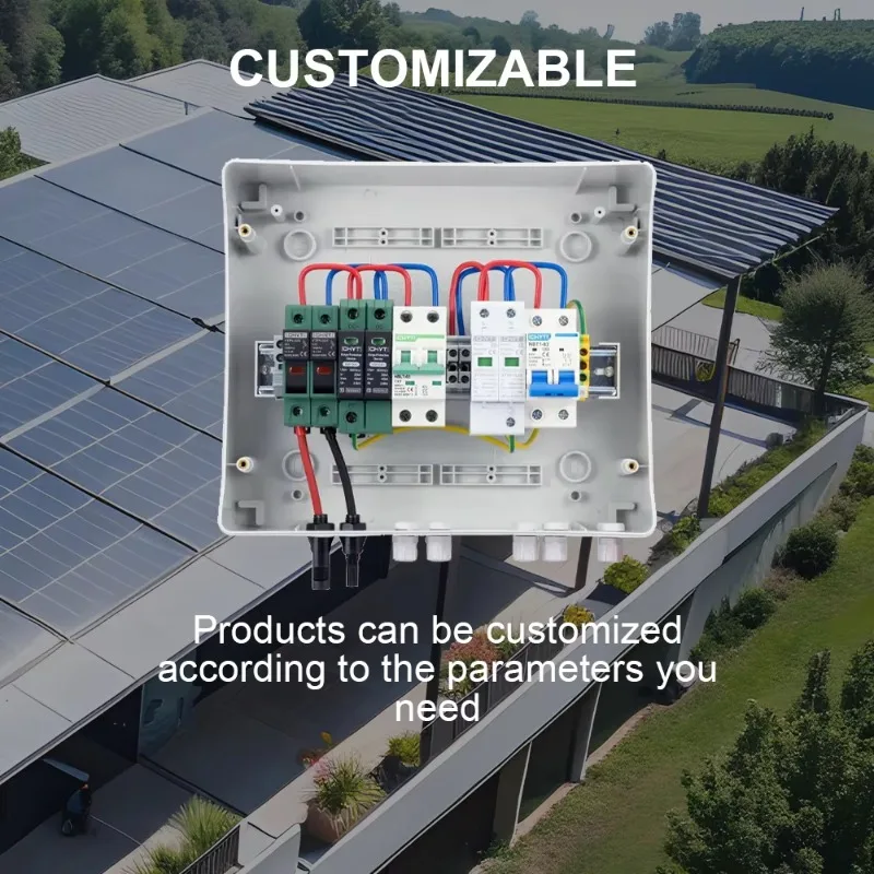 Waterproof Plastic Solar PV Array AC + DC 1 String Combiner Box Junction Box 1 Input 1Output for Solar Panel