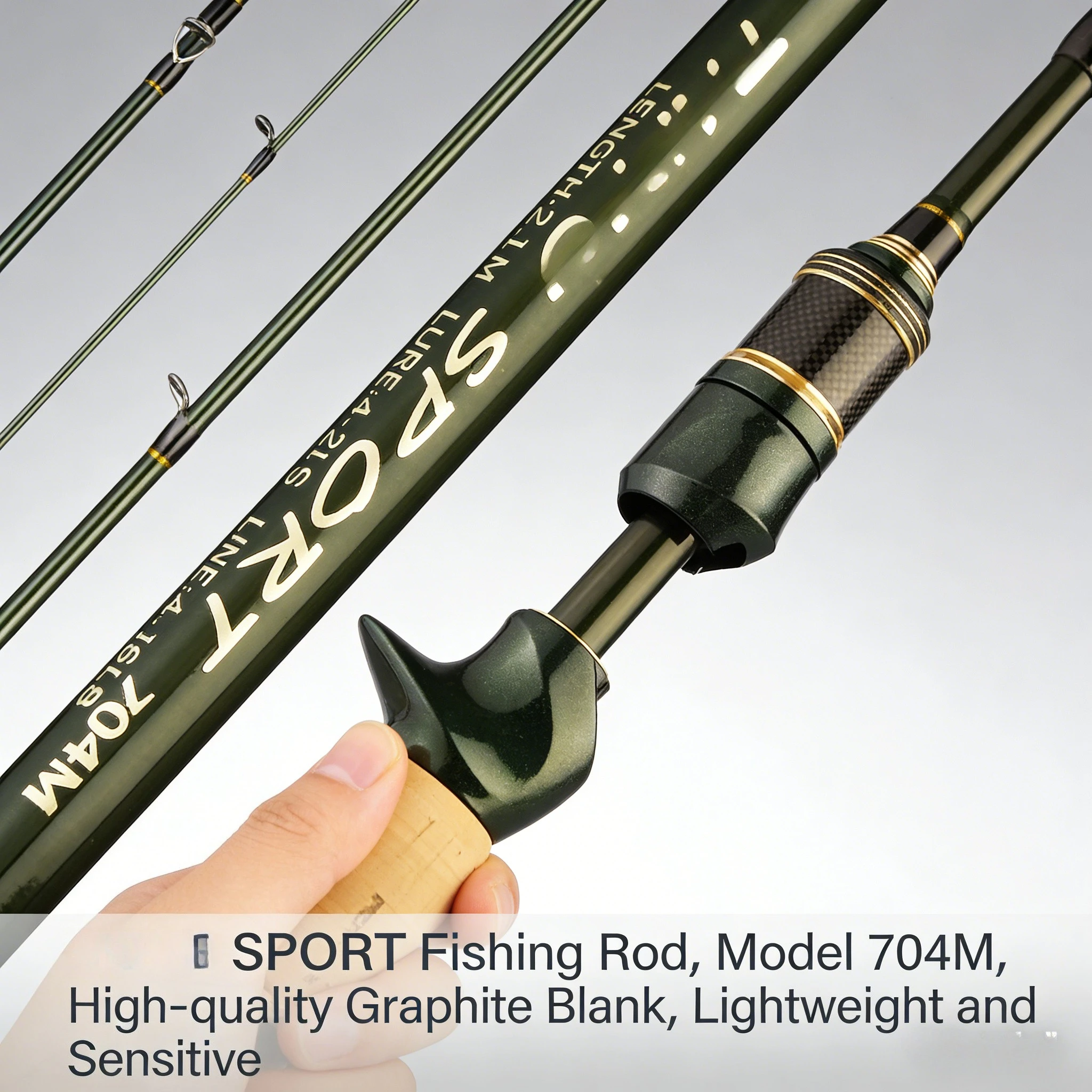 

2Tips Carp Fishing Rod 3.5lb 7Sections 3.6 3.0m 30T Carbon Fiber Portable Travel Throwing 60-150m Shore Casting Spinning Pole