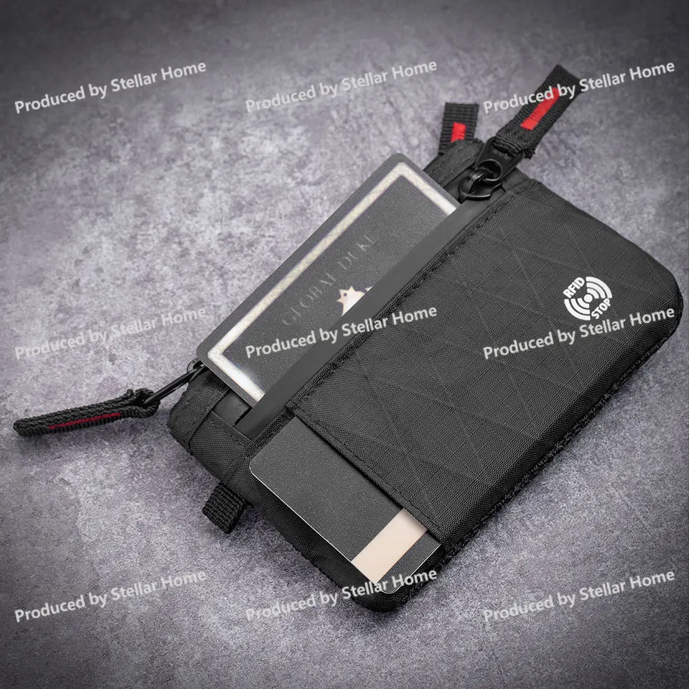 Change Bag Multifunctional Anti-theft Swipe Card Bag X-pac Mini Travel Wallet with Lanyard