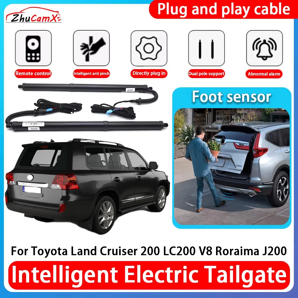 ZhuCamX Car Power Trunk Electric Suction Tailgate Intelligent Tail Gate Lift Strut For Toyota Land Cruiser 200 LC200 V8 Roraima