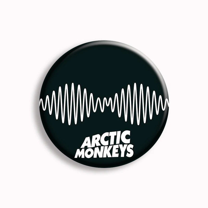 Vintage Arctic Monkeys Music Band Album Cover Button Pin Metal Badge Retro Rap Hip Hop Rock Brooch Music Lover Collect Fans Gift