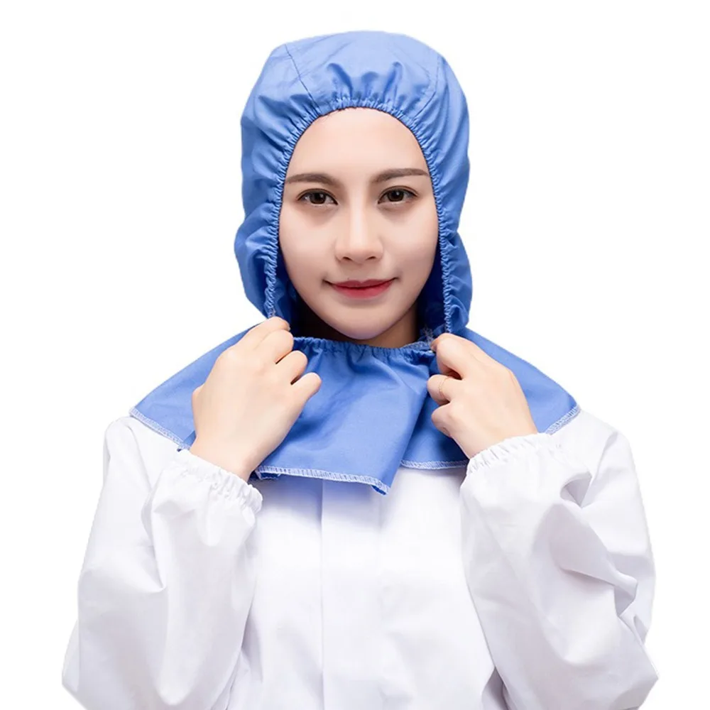 New Neck Protector Dust-free Shawl Hat Breathable Solid Color Work Cap Work Hat Women Men