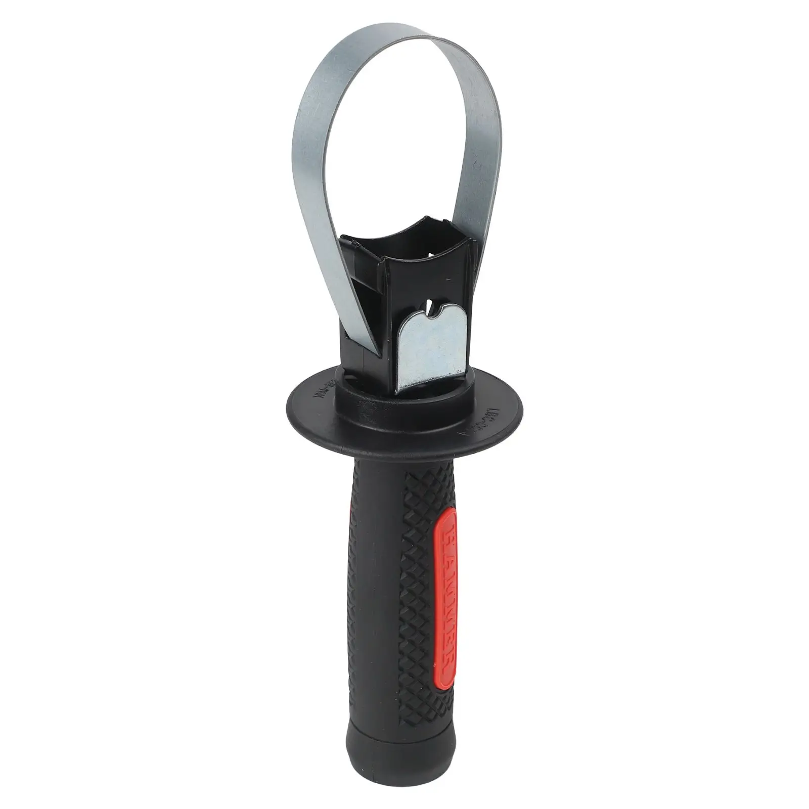 For Rotating Tool Handle Adjustable for Hammer Drills with 60 65mm Shaft Support Non Slip Iron Ring and Plastic Build