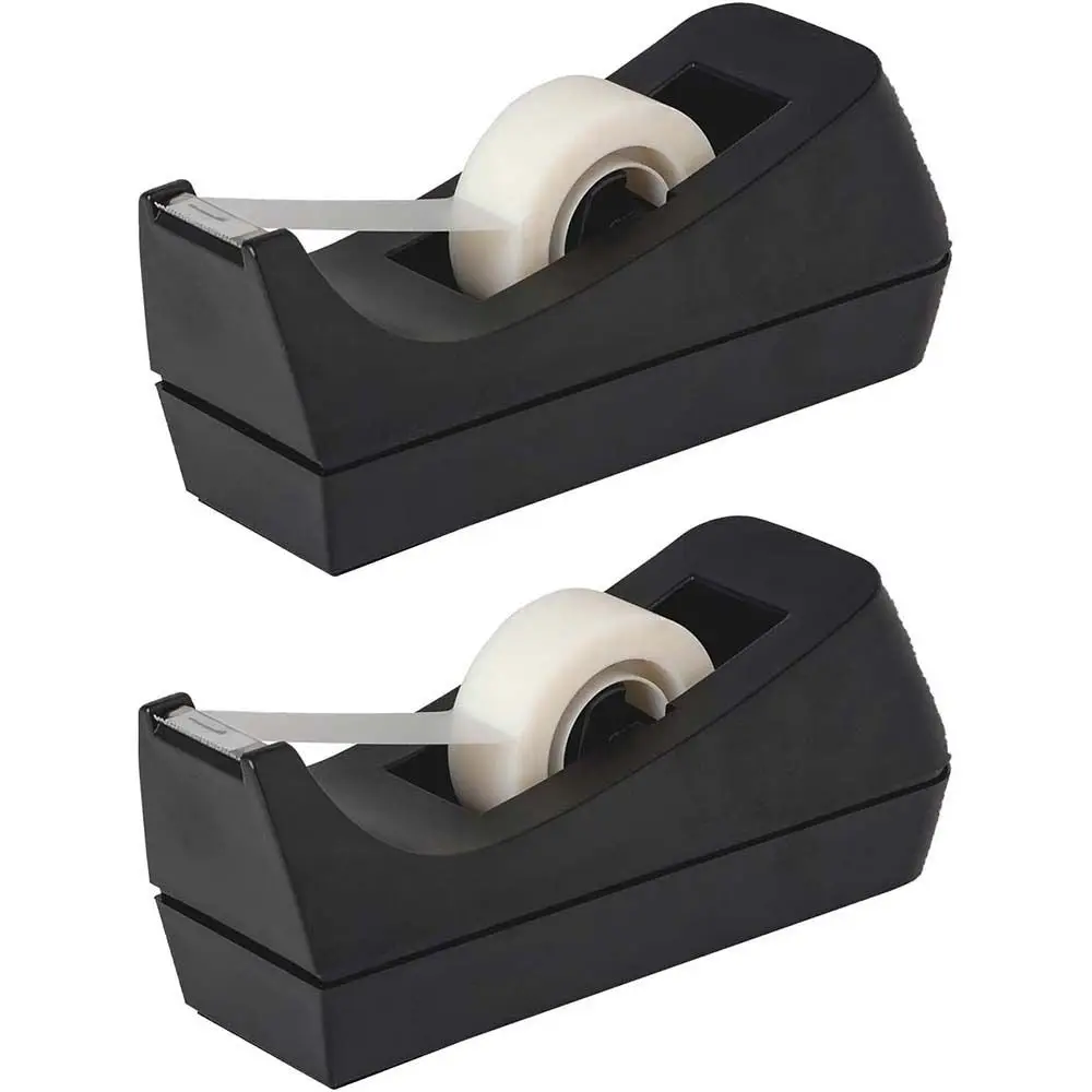 Non-Skid Base Adhesive Roller Tape Holder Weighted Convenient Rotating Adhesive Tape Cutter Multipurpose Plastic