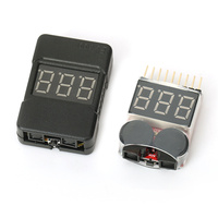 Lipo Battery Tester BX100 RC 1-8S Low Voltage Buzzer Alarm Sound Warning Checker with LED Indicator for Lipo Li-ion Battery