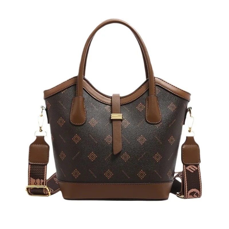 

2025 Hot Vintage Women's Shoulder Bag Stylish Printed Large Capacity Minimalist Crossbody Handbag Casual Ladies Purse