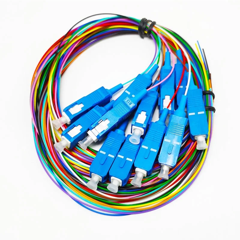 SC UPC/APC 12 Bundles Fiber Jumper Connector Sc Square Head Pigtail Fiber Jumper, PC Monitor Lead Cable Cord, High Speed Data