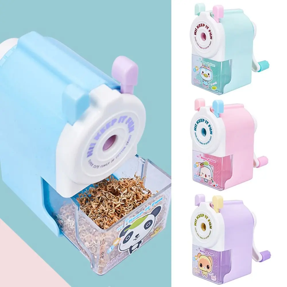 

Office Cartoon Animal Gift Anti Sticking Lead Pencil Sharpener Automatically Enters Lead Hand-cranked Mechanical Tool