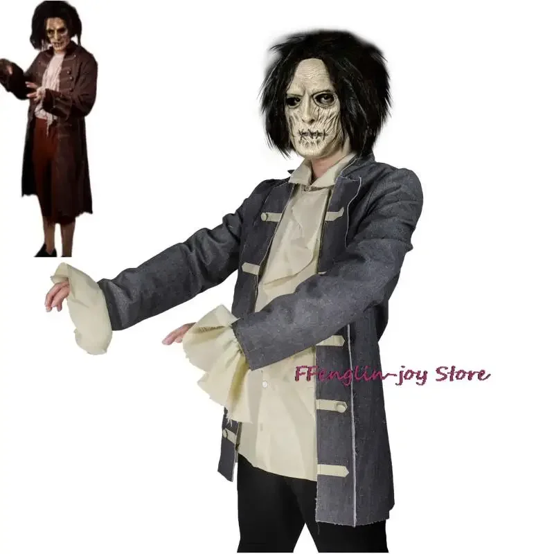 QQ8 فيلم Hocus P0cus بيلي بوتشرسون أزياء تنكرية أنيمي الكبار معطف الطفل بطانة موحدة هالوين المرحلة البدلة 5Lk¥