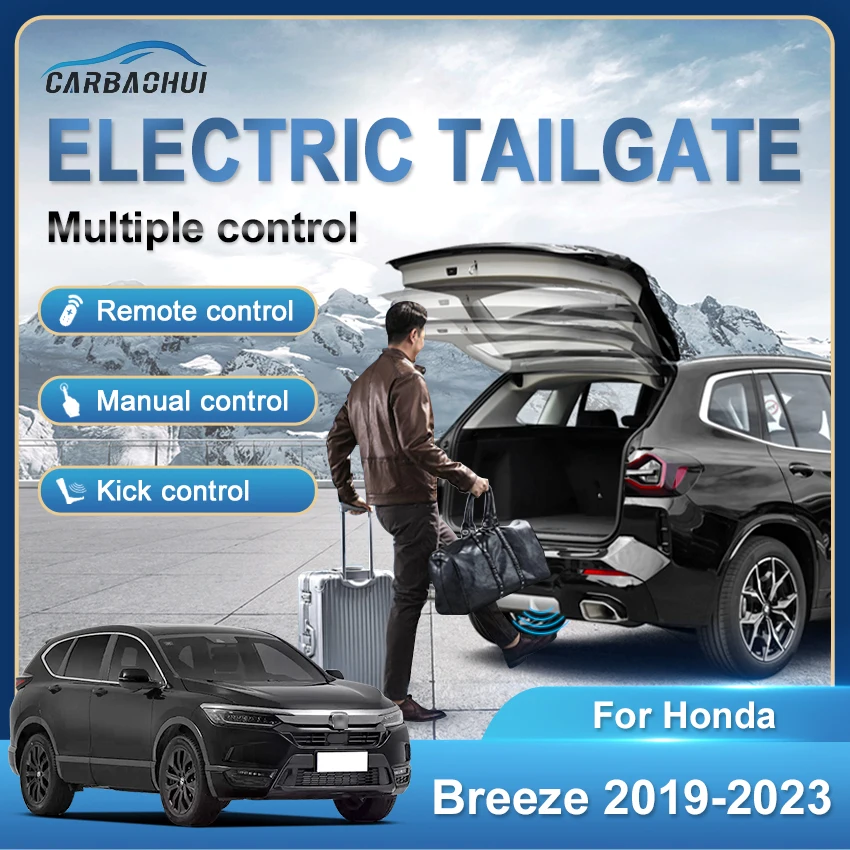 Carro elétrico bagageira Power Kit, elevador automático, tronco elétrico, porta drive, sensor de chute, porta traseira, apto para Honda Breeze 2019-2023