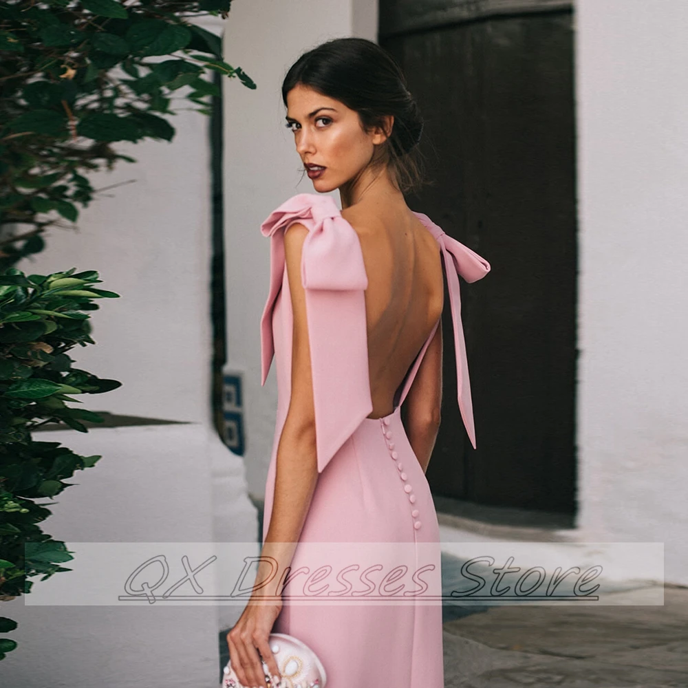 Robe de Cocktail Rose à la Mode Personnalisée avec Nministériels d, Ligne A, Longueur au Sol, Dos aux, Tenue de Bal, Nouvelle Collection 2022