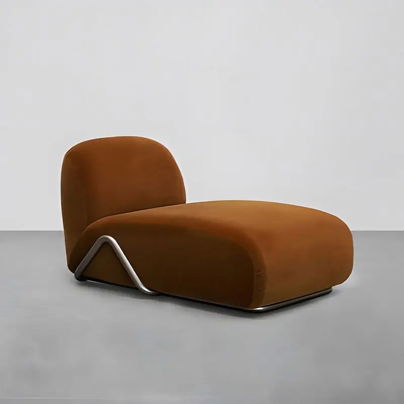 

*/-**-/Light Luxury Nordic Style Single Modular Fabric Sofa Small Family Living Room Sectional Set Special-shaped Design Sponge