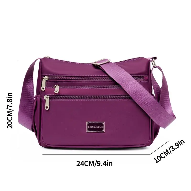 Bag Women's Large Capacity Shoulder Bag Waterproof and Wear Resistant Multi Pocket Commuter Leisure Outdoor Crossbody Bag image 2