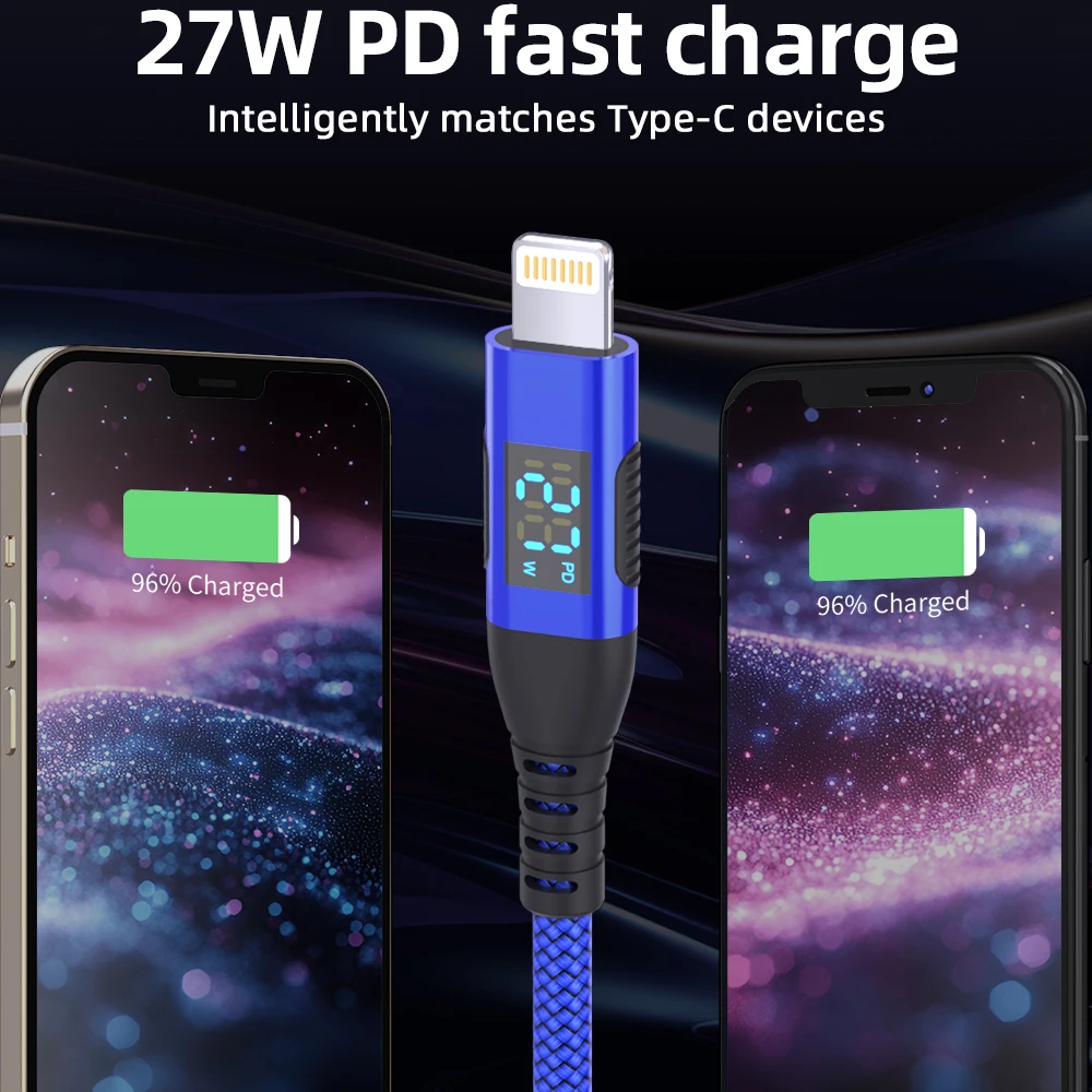 LAIHONEN USB C إلى كابل البرق 6FT 5 قطعة MFi آيفون شاحن سريع نوع c إلى كابل البرق أربعة ألوان آيفون 14 13 12