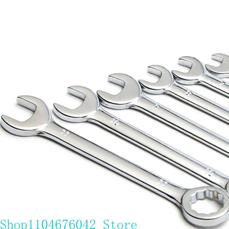 

10 шт. метрический/дюймовый мини-ключ 4-11 мм, набор с открытым концом для зеркала, инструменты для ремонта автомобиля, комбинированный гаечный ключ, многофункциональный сливовый ключ