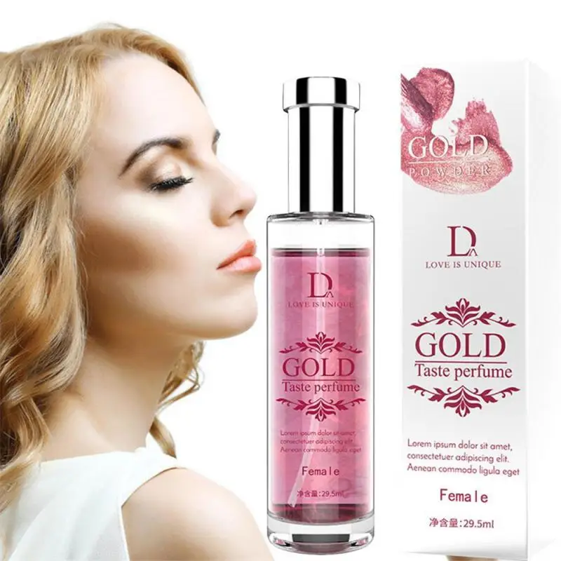 29.5ml Gold Powder Pheromone Intimate Partner Flirting Seduction Perfume Adult Products Sex Men and Women Deodorant Flirting Toy
