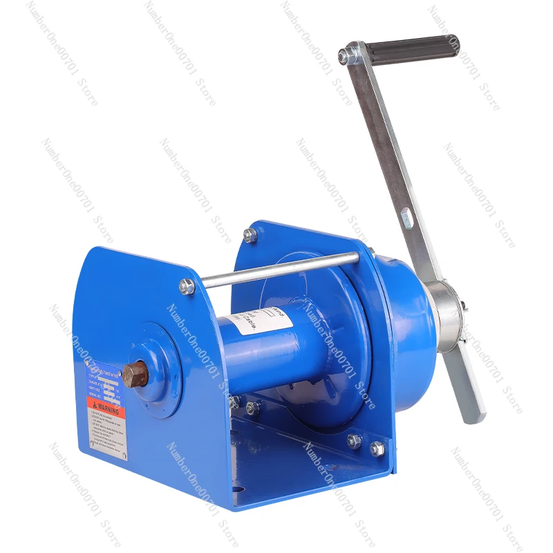 Heavy-Duty Hand Winch Two-Way Self-Locking Manual Hoist Crane Hoister Traction Winch Lifting Crane