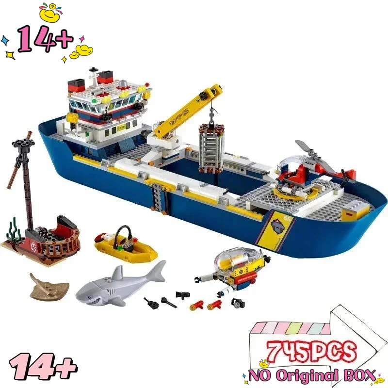 

НОВИНКА: Серия Creative City - Конструктор «Морской исследовательский корабль» для сборки, модель для декора, детские подарки