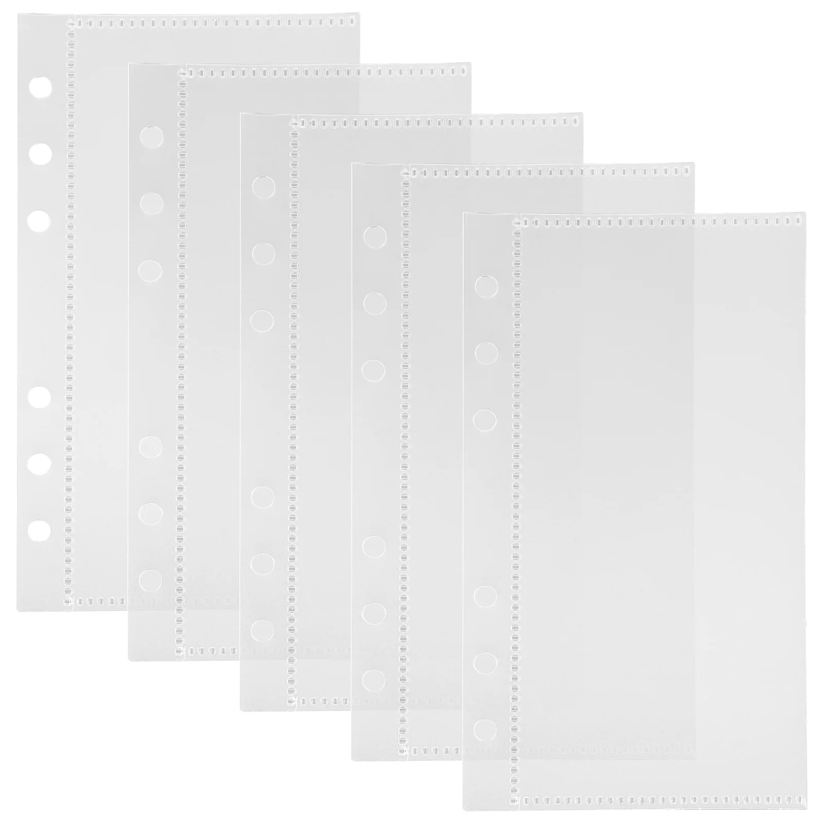 予算区切りページバインダー、ノートブックフォルダーバッグ、再利用可能なポケットpp、挿入、5個