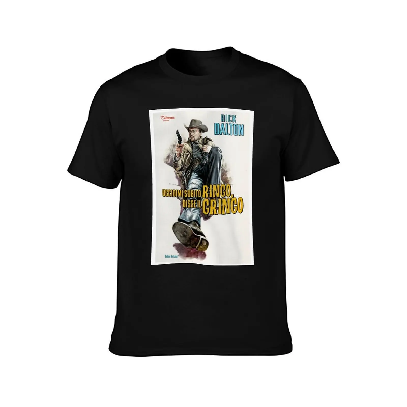 Rick Dalton Ringo Gringo T-Shirt, Summer Casual Cotton Tee, Oversized Streetwear Tops, Vintage Graphic Print, Unisex Men Women