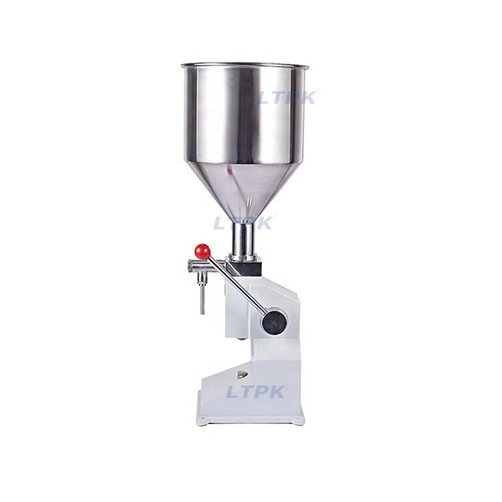 A03 Pneumatic 5-50ml Filler Machine Honey Jar Paste Sauce Shampoo Lotion Cream Bottle Filling Machine