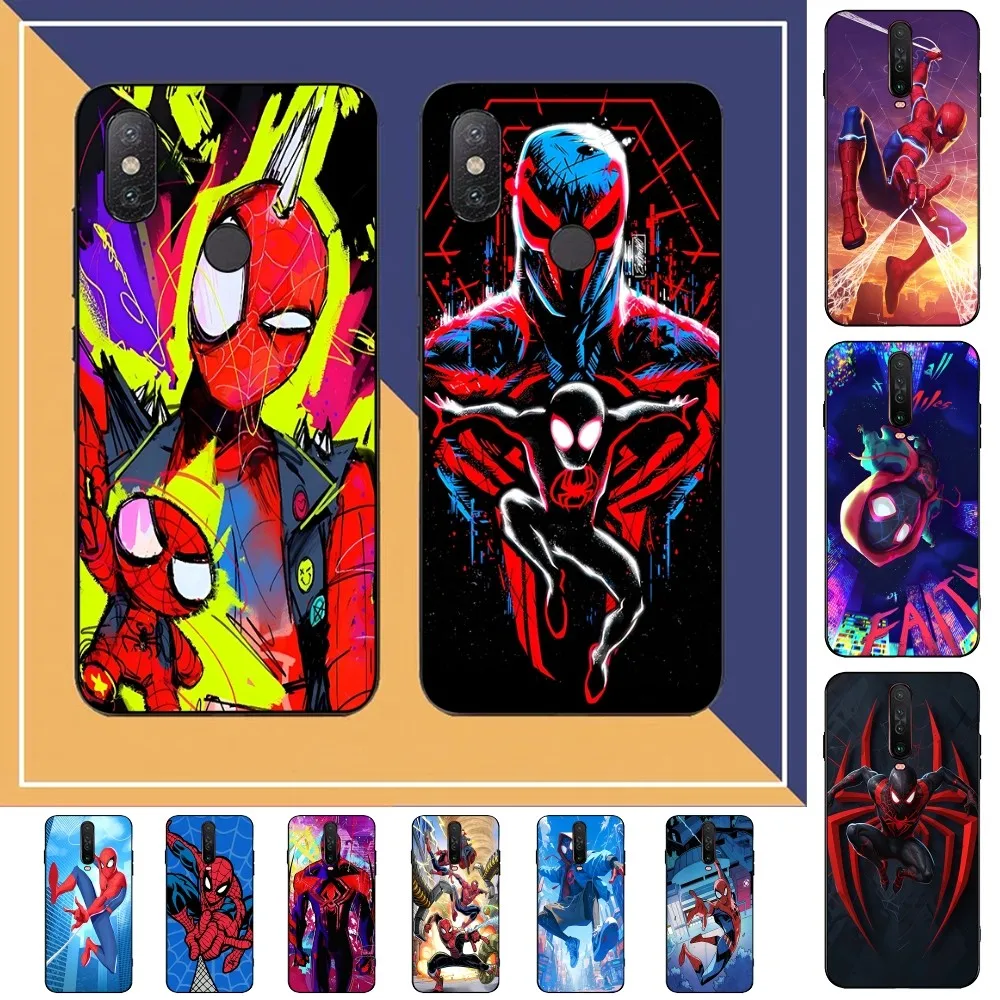 Anime S-Spiderman Phone Case For Redmi Note 4 X 5 A 6 7 8 T 9 9S 10 11 11S 11Epro Poco M3 Pro