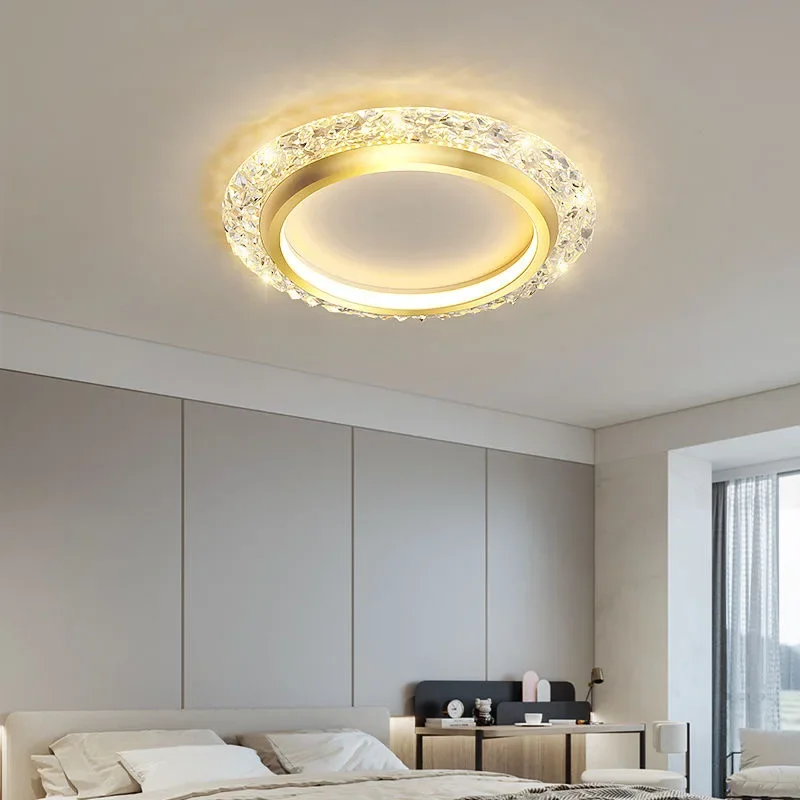 Moderna luce della stanza a LED plafoniera della camera da letto in stile minimalista creativa scava fuori il soffitto circolare del ristorante 2024 illuminazione domestica