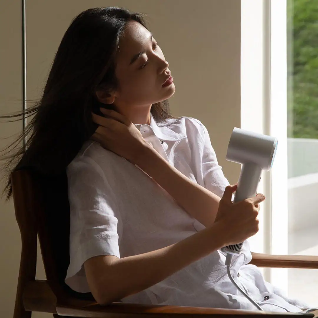 XIAOMI Mijia pengering rambut H501, pengering rambut Anion kecepatan tinggi, pengering rambut cerdas, kontrol temperatur cepat kering, pengering rambut ionik negatif