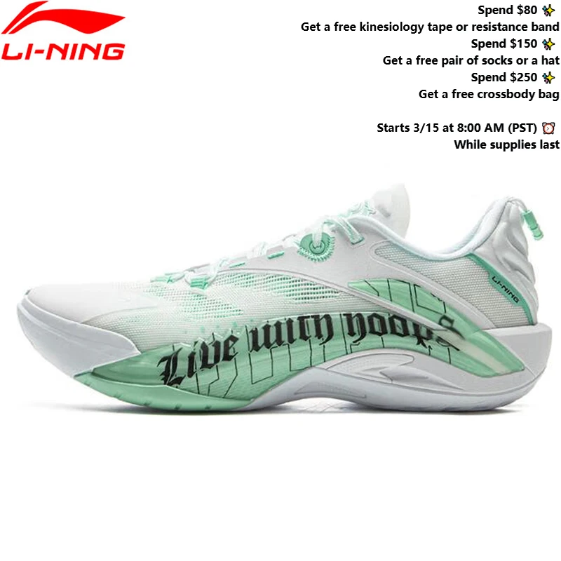 

Li-Ning Men's BADFIVE SNIPER I SUPER On Door Basketball Shoes BOOM Cushion Wearable LiNing Stable Support Sports Sneaker ABFV005