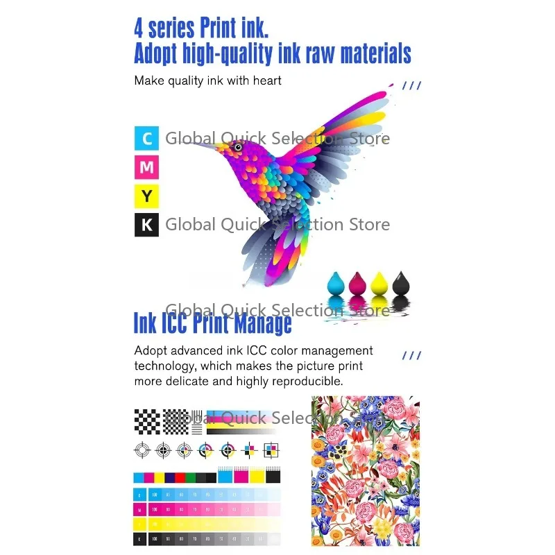 Sublimation Printer I3200 4 Heads Dye Textile Sublimation Paper Digital Printers 1.8m