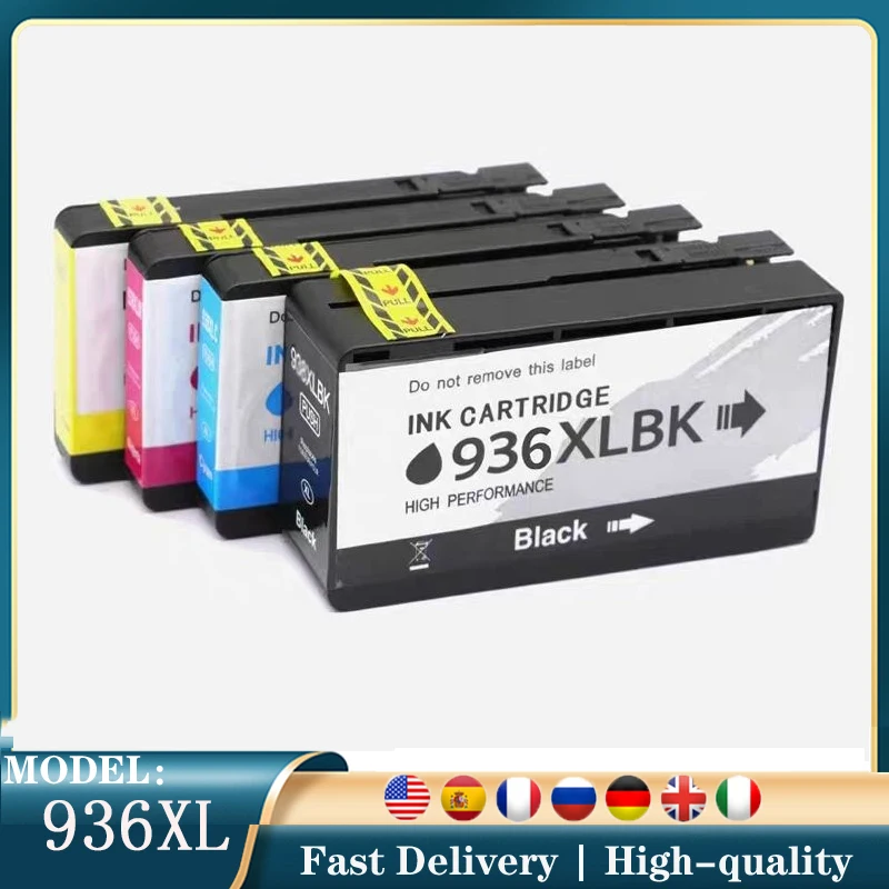 

HP 936XL ink cartridge officejet Pro 9120 9130 9720 9730 9110b printer full ink cartridge for HP936XL pigment ink cartridge ﻿