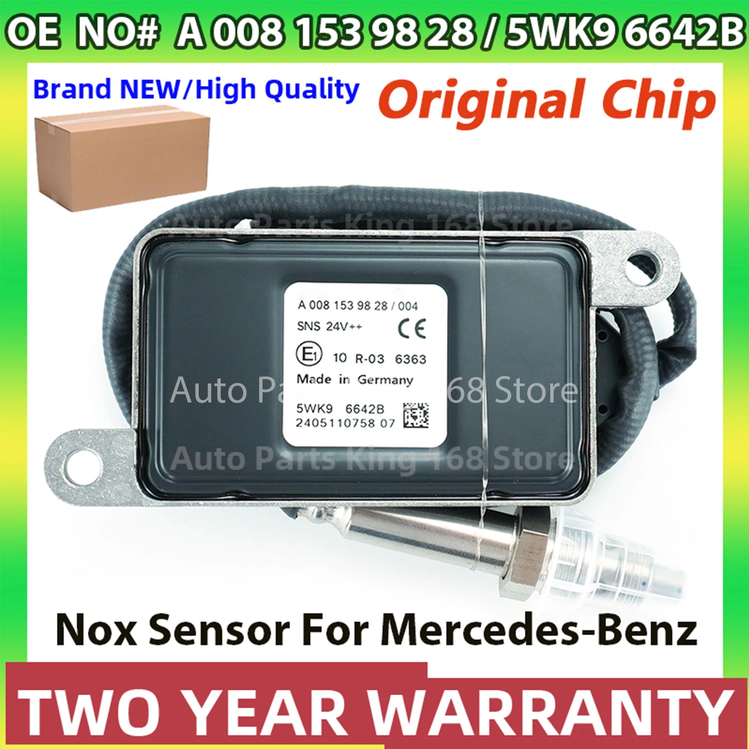 

A0081539828 5WK96642B 5WK9 6642B Original New Nitrogen Oxide NOx Sensor For Mercedes-Benz Actros MP4 MP5 Atego Truck