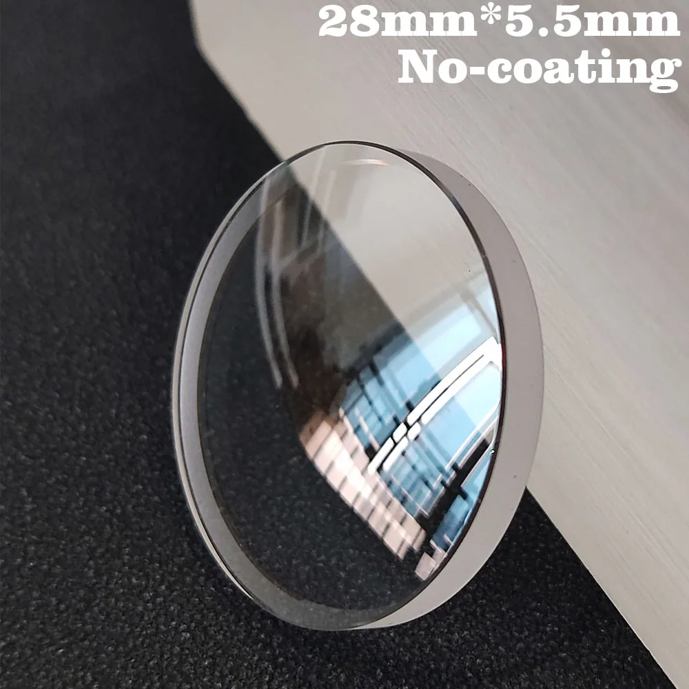 28mm*5.5mm*3.3mm Blue/Red/Clear/No AR Coating Watch Glass Fit SKX013 SKX015 Mod Parts Replacement Double Domed Sapphire Glass
