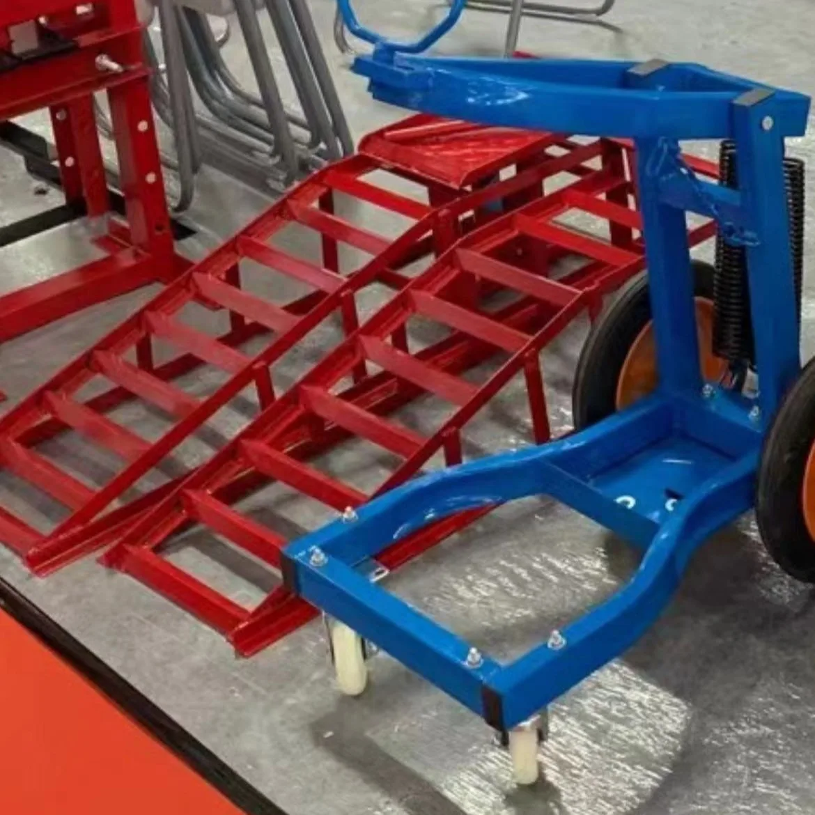 Car maintenance ramp frame, car chassis lift hydraulic ramp bracket