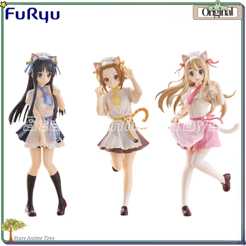 Figura Original de FuRyu Trio-Try-iT K-ON! Figura de Anime de Mio Akiyama/Tainaka Ritsu/Kotobuki Tsumugi