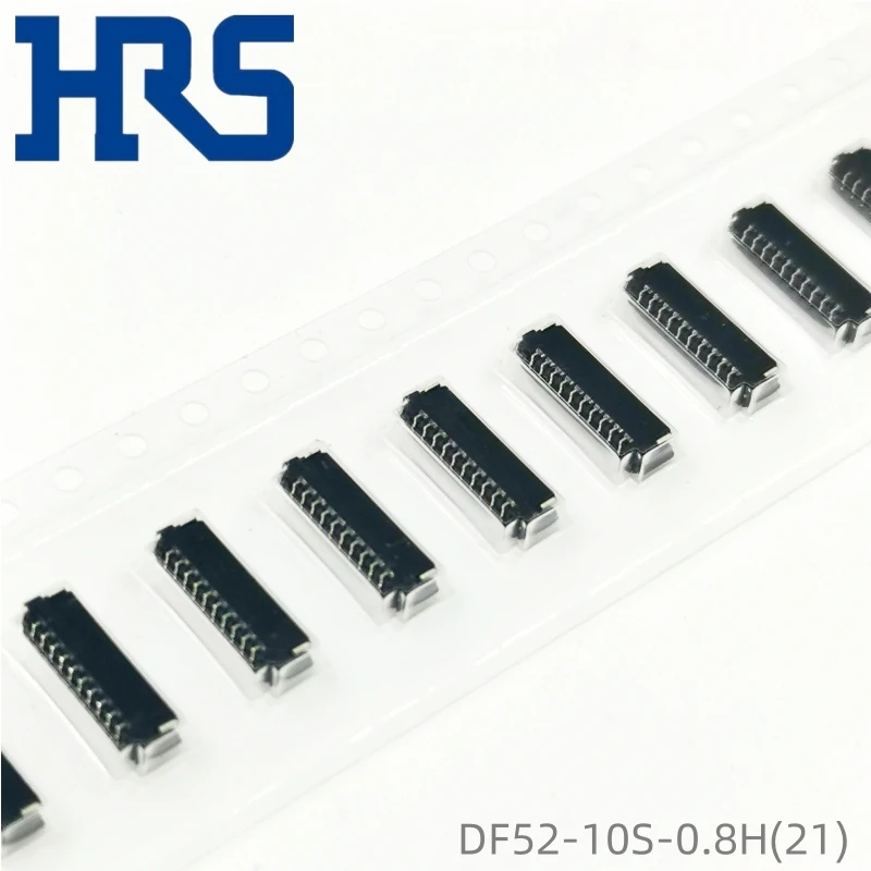 DF52-10S-0.8H(21) HRS Шаг 0,8 мм 10P 1-рядные черные разъемы «плата-плата»