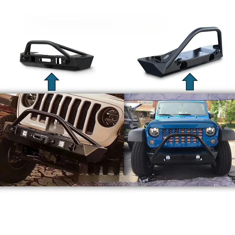 

New, High-Quality 4x4 Off-Road Steel Front Bumper (with Tube) — Fits JK (07-17), JL (2018+), and Gladiator JT Models