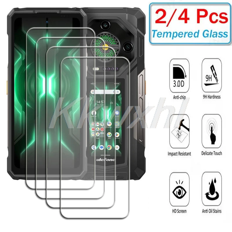 2-4PCS 9H Tempered Glass For Ulefone Armor 33 Pro  6.95" ON UlefoneArmor33 Armor33 33Pro Armor33Pro Screen Protector Cover Film