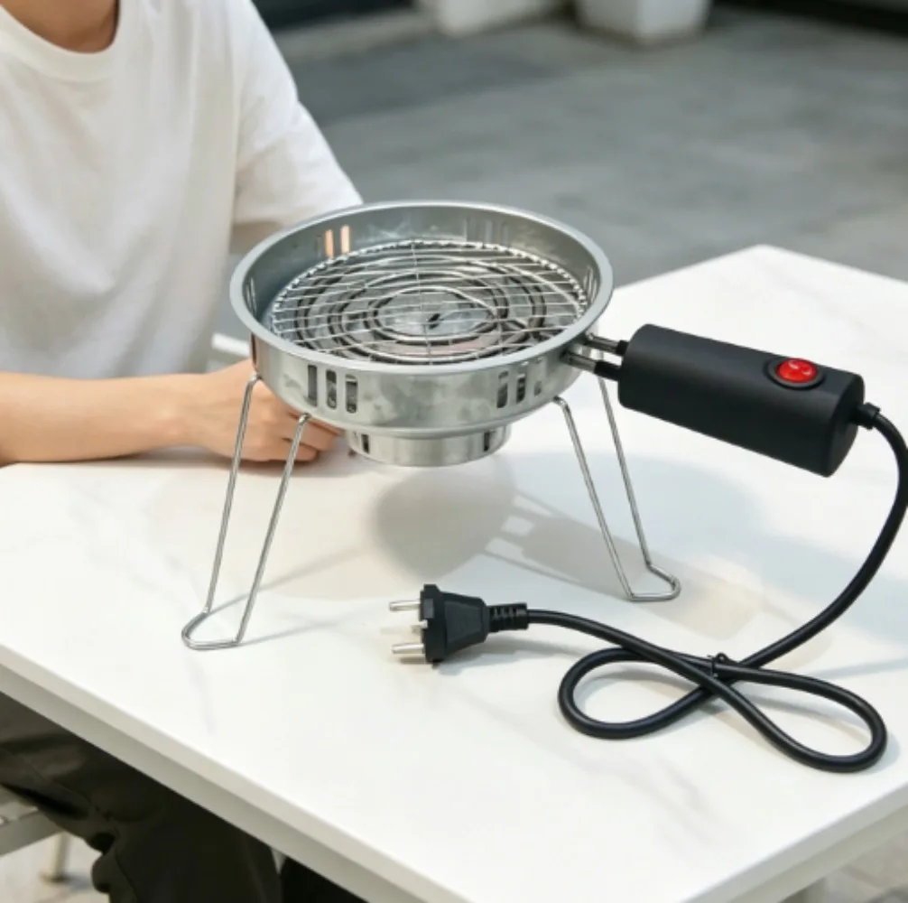 220V Handheld Charcoal Burner Multifunctional Furnace For Barbecue Shisha Tea Making Moxa Incense Heating Use