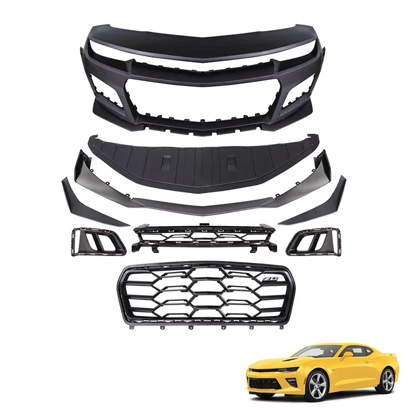 6th 1LE Style Auto Parts Body Kit Wide Front Bumper Lip Car Bumper Body Kit For Chevrolet Camaro 2010-2015 5th