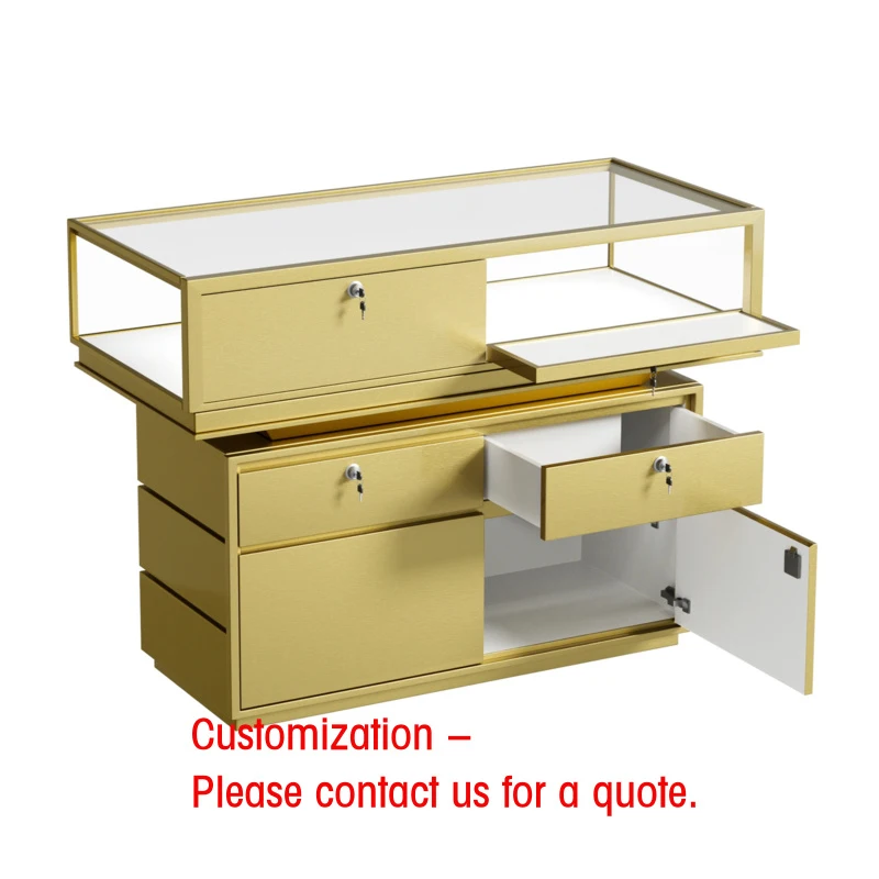 custom.Shang Liang Customizable Size & Color Floor Standing/Wall Mounted Mirror Glass Jewelry Display Cabinet with Fashion Desig