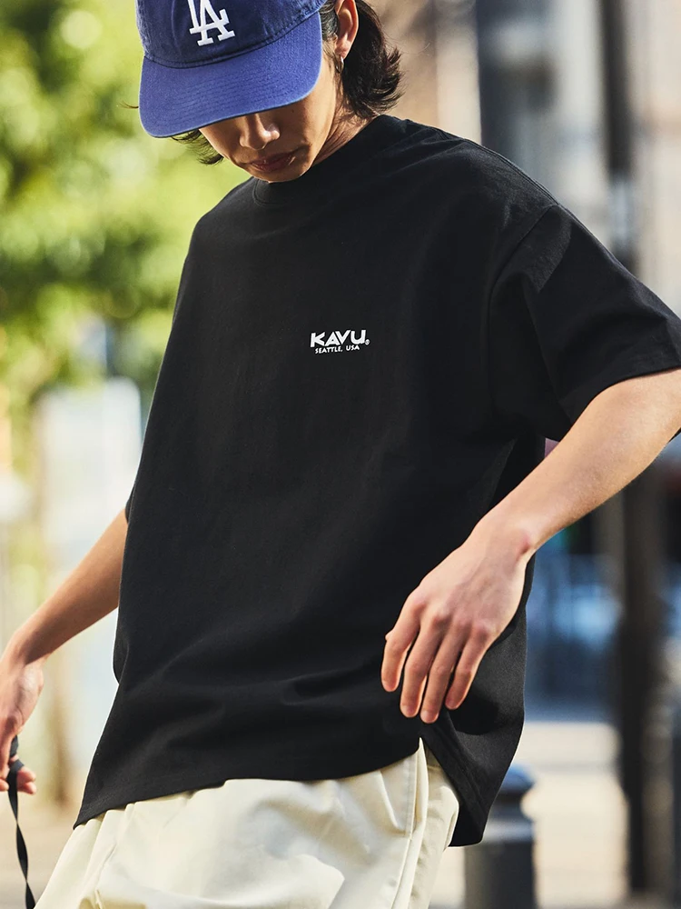 

Loose Fit ort Sve Cotton T-irt Cam Collaborative Edition Kavu Outdoor Casual round Ne Tee for All Ages