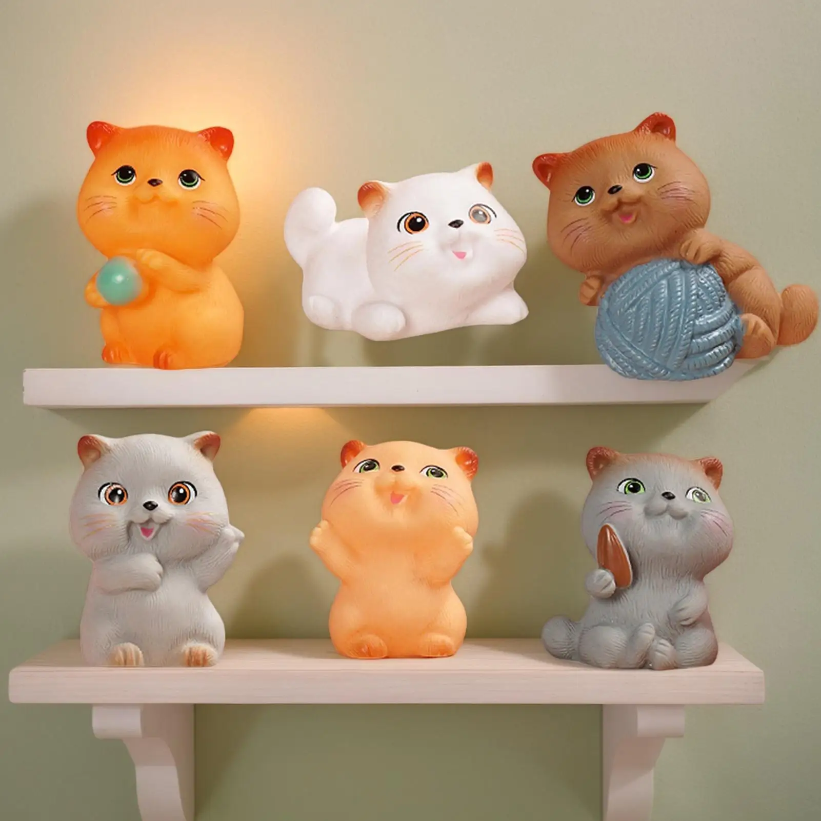 Sensorisches Spielzeug für Erwachsene, 6-teilig, niedliche weiche Stressbälle, Miniatur-Neuheitsspiele für Zuhause, Schule, Familie, Teenager, Jugendliche, Freunde, täglich