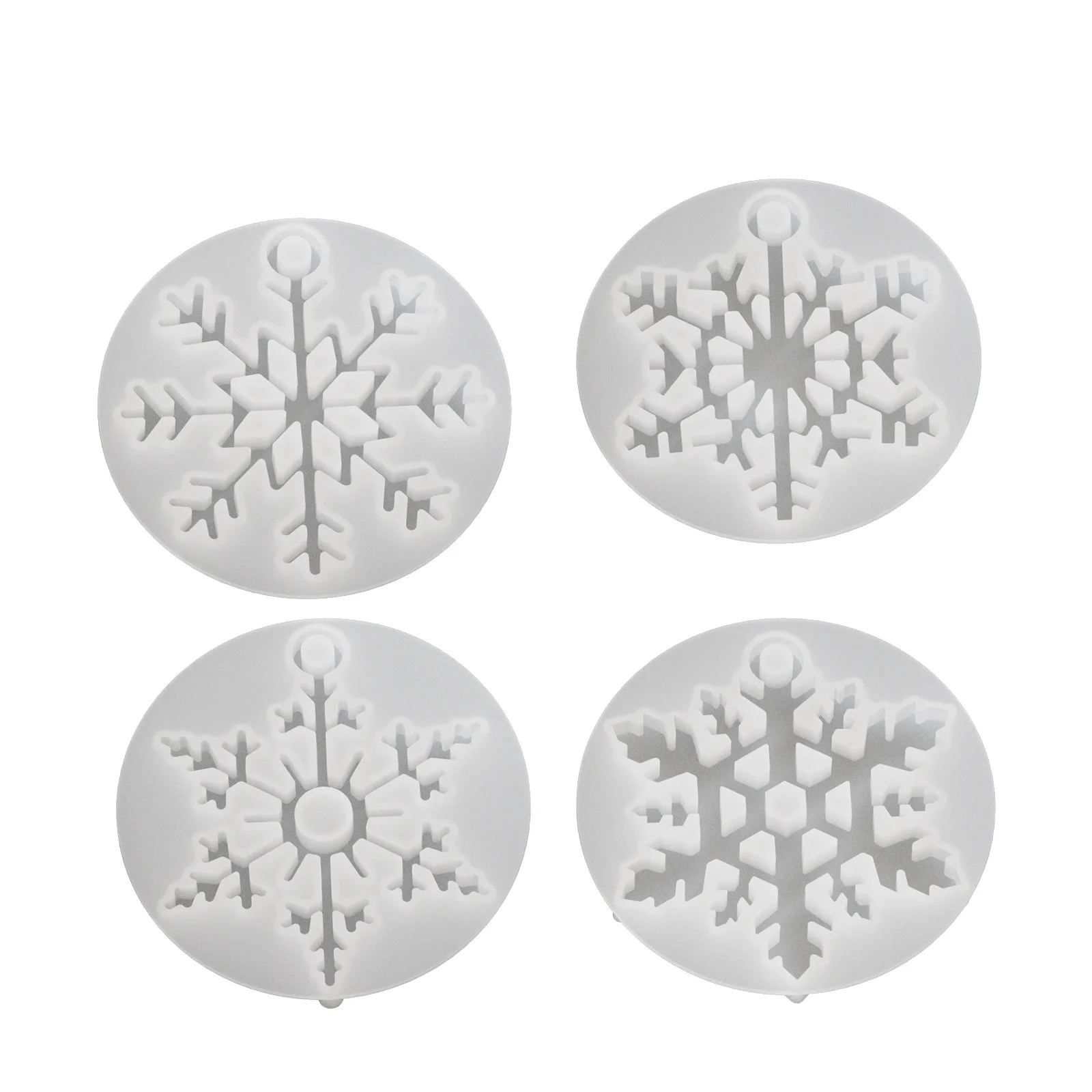 Crystal Epoxy Resin Mold Ornaments Snowflake Shape Resin Mold Christmas Ornament Pendant Silicone Molds For Jewelry Making Mold image 6
