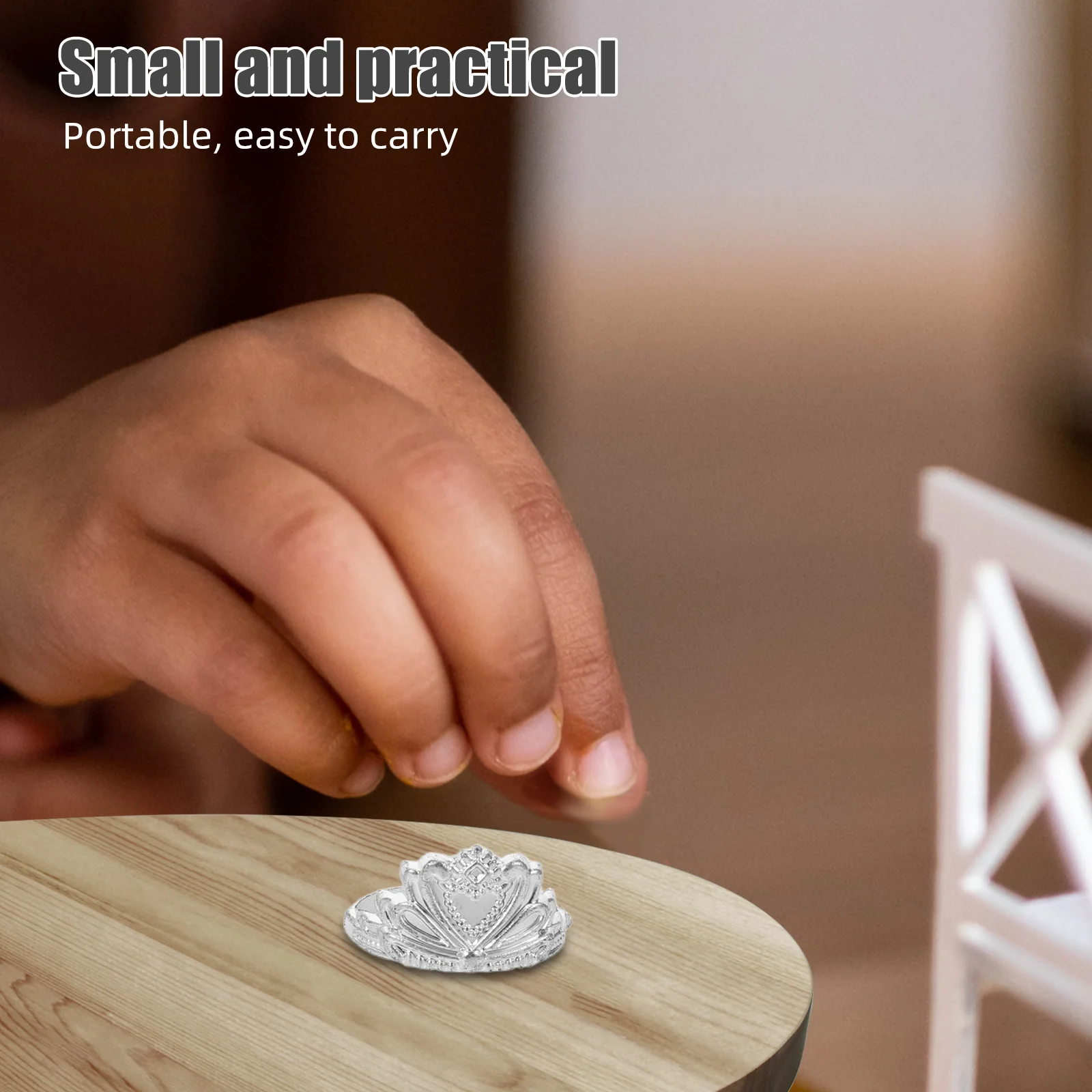 80pcs Miniature Crown For Dollhouse Elegant Hair Hoop Accessories Dress Up Jewelry Gift Kids Playtime Queen Tiara Miniature