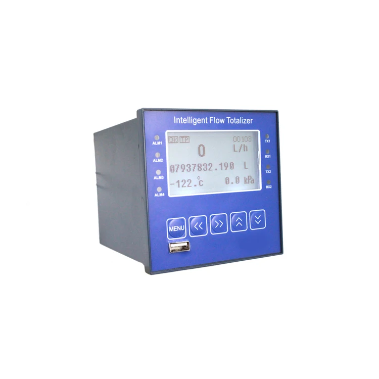 Flow meter for liquid and gas flow measuring with 4-20mA current output