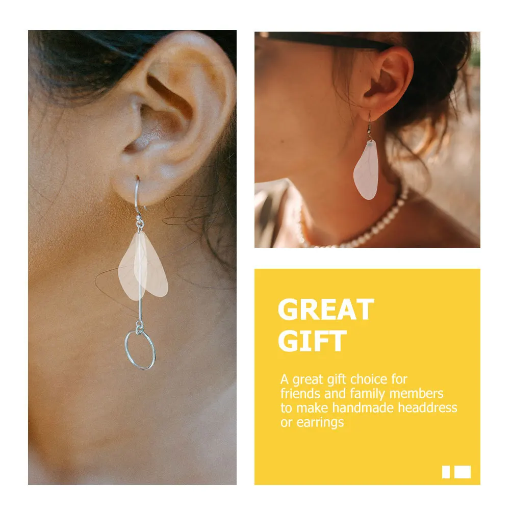 

40 шт., аксессуары для искусственных крыльев стрекозы, прочные искусственные крылья для DIY, серьги, брошь, изготовление ювелирных изделий, подвески для рукоделия